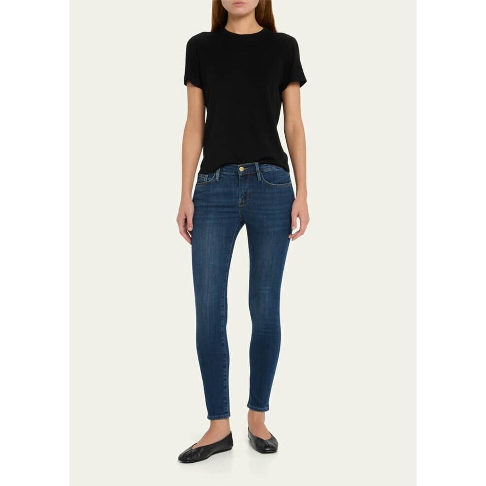 Frame de le skinny Jeanne size 27 tapered skinny mid rise EUC casual stretch - Picture 4 of 10